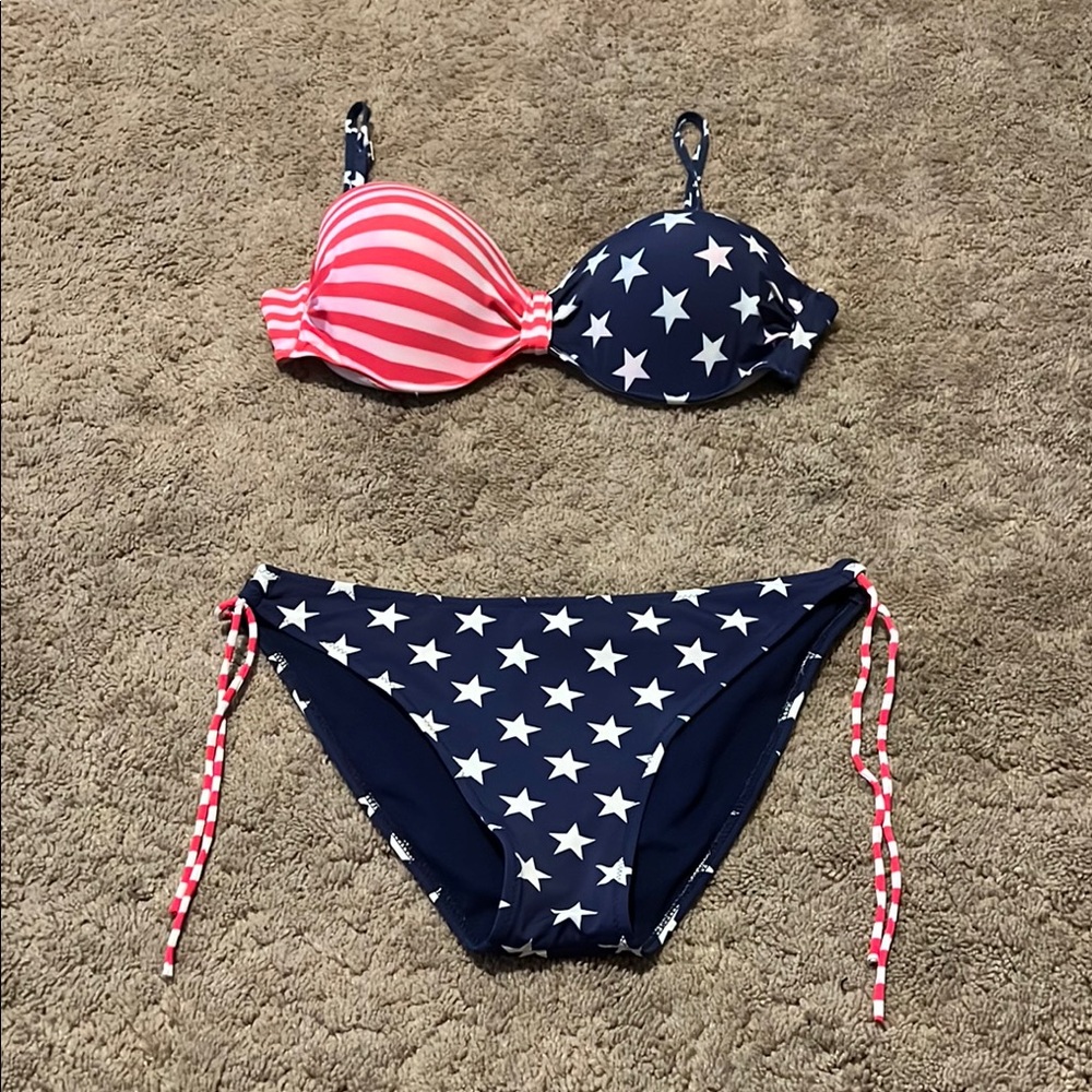 Kids Star and Stripe Bikini Set